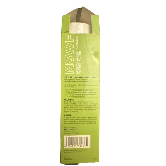 NEW GE MSWF Refrigerator Smartwater Water Filter Cartridge SEALED - Picture 3 of 3